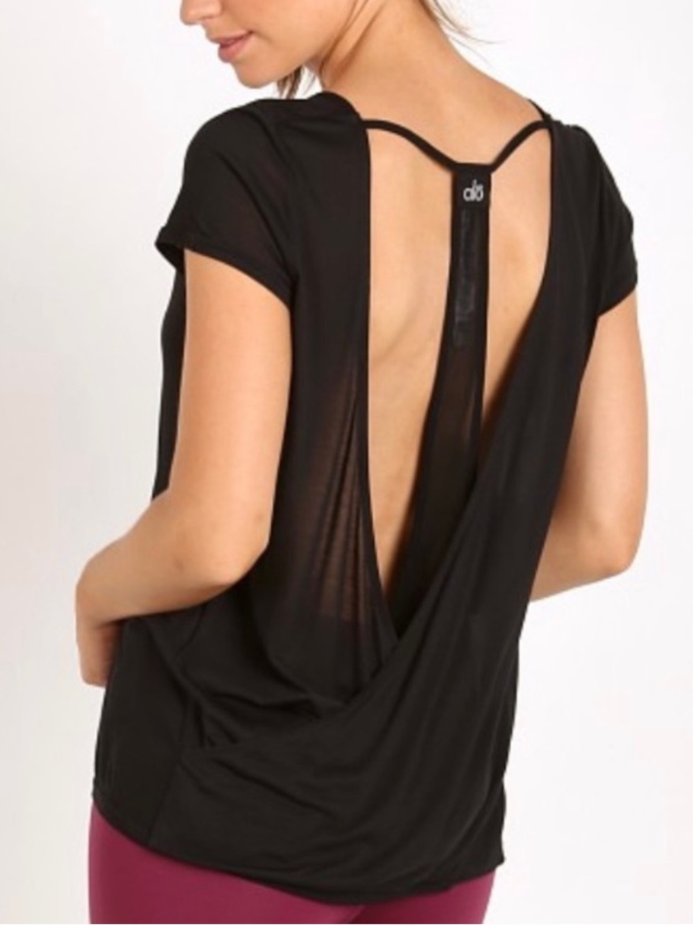 Alo Yoga Raw Short Sleeve Top